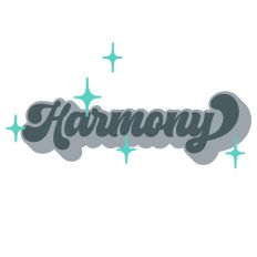 Harmony - Retro Style Word of The Year
