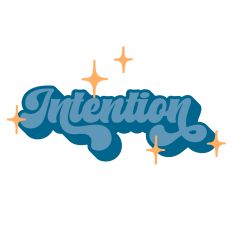 Intention - Retro Style Word of The Year