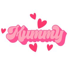 Mummy - Retro Style Family Words