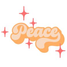 Peace - Retro Style Faith Words