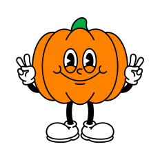 Retro Pumpkin SVG | Fall Clipart