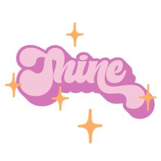 Shine - Retro Style Word of The Year