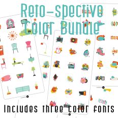 Retro-Spective Color Font Bundle