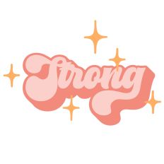 Strong - Retro Style Word of The Year