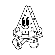 Retro Watermelon SVG | Summer SVG