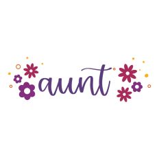 Aunt with Retro Flowers