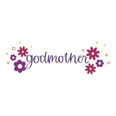 Godmother with Retro Flowers