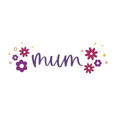 Mum with Retro Flowers