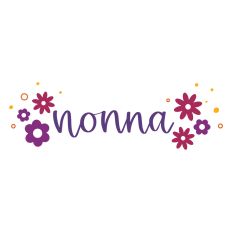 Nonna with Retro Flowers