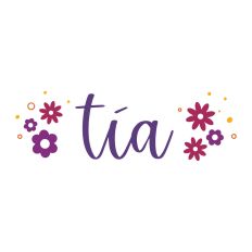 Tia with Retro Flowers