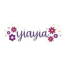 Yiayia with Retro Flowers