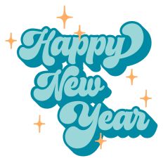Retro Happy New Year Quote