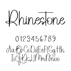 Rhinestone Font