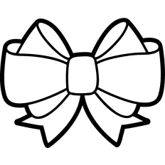 simple bow lineart