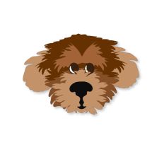 Cute Scruffy Puppy Cut File