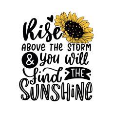 Rise above the storm SVG Quote