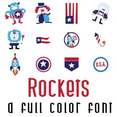 Rockets Full Color Font