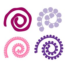 Rolled Flowers, 3D Paper Flower Template