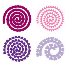 Rolled Flowers, 3D Paper Flower Template
