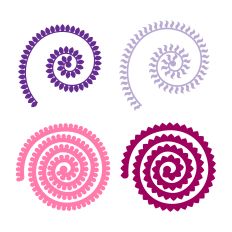 Rolled Flowers, 3D Paper Flower Template
