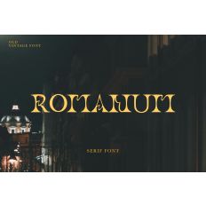ROMANUM Serif display font