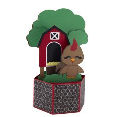 Rooster Pop Up Card