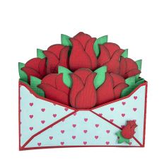 Rose Bouquet Box Card