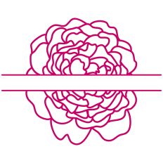 Rose Floral Split Border