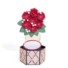 Rose Bouquet Pop Up Card
