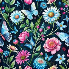 Dark Gothic Floral Wallpaper 