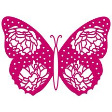 Roses and Dots Butterfly