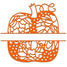 Roses Pumpkin Autumn Split Border