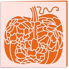 Roses Pumpkin Greetings Card