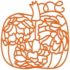 Roses Floral Pumpkin