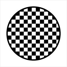 Retro Round Checkerboard 