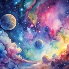 Rainbow Space Planets