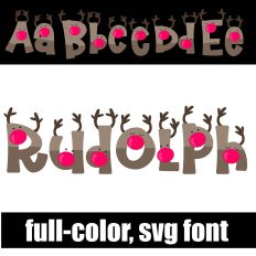 Rudolph Too Color Font