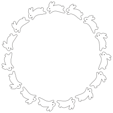 Bunny Rabbit Border Frame