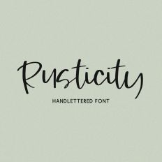 Rusticity Script Font