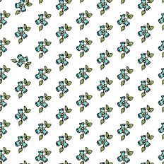 turquoise flowers printable background for Silhouette Studio