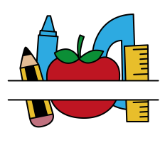 School label svg cutting file