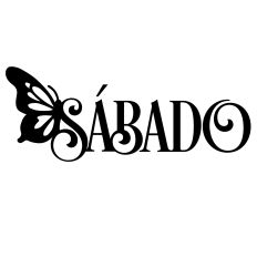 Sabado Butterfly Spanish Word Saturday