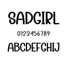 Sadgirl Font
