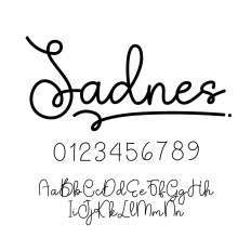 Sadnes Script Font