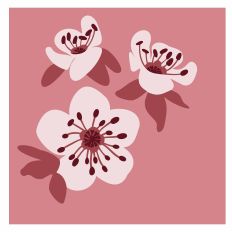 Easy Stack Sakura Cherry Blossoms for Spring SVG - separates also included 