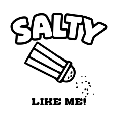 Salty Like Me - Funny Salt Shaker SVG | Witty & Playful DIY Cut File