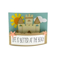 Sand Castle Curvy A2 Card