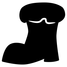 Santa's Boot Silhouette