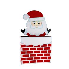Santa Chimney Box Card