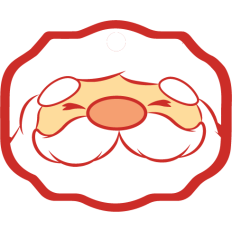 santa christmas frame